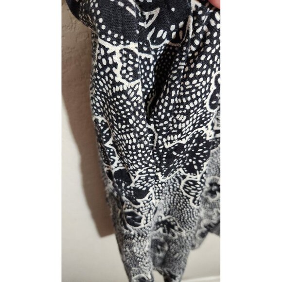 Sonoma Dress Womens Large Sleeveless Floral Linen Rayon Pockets Summer Casual - Picture 4 of 13